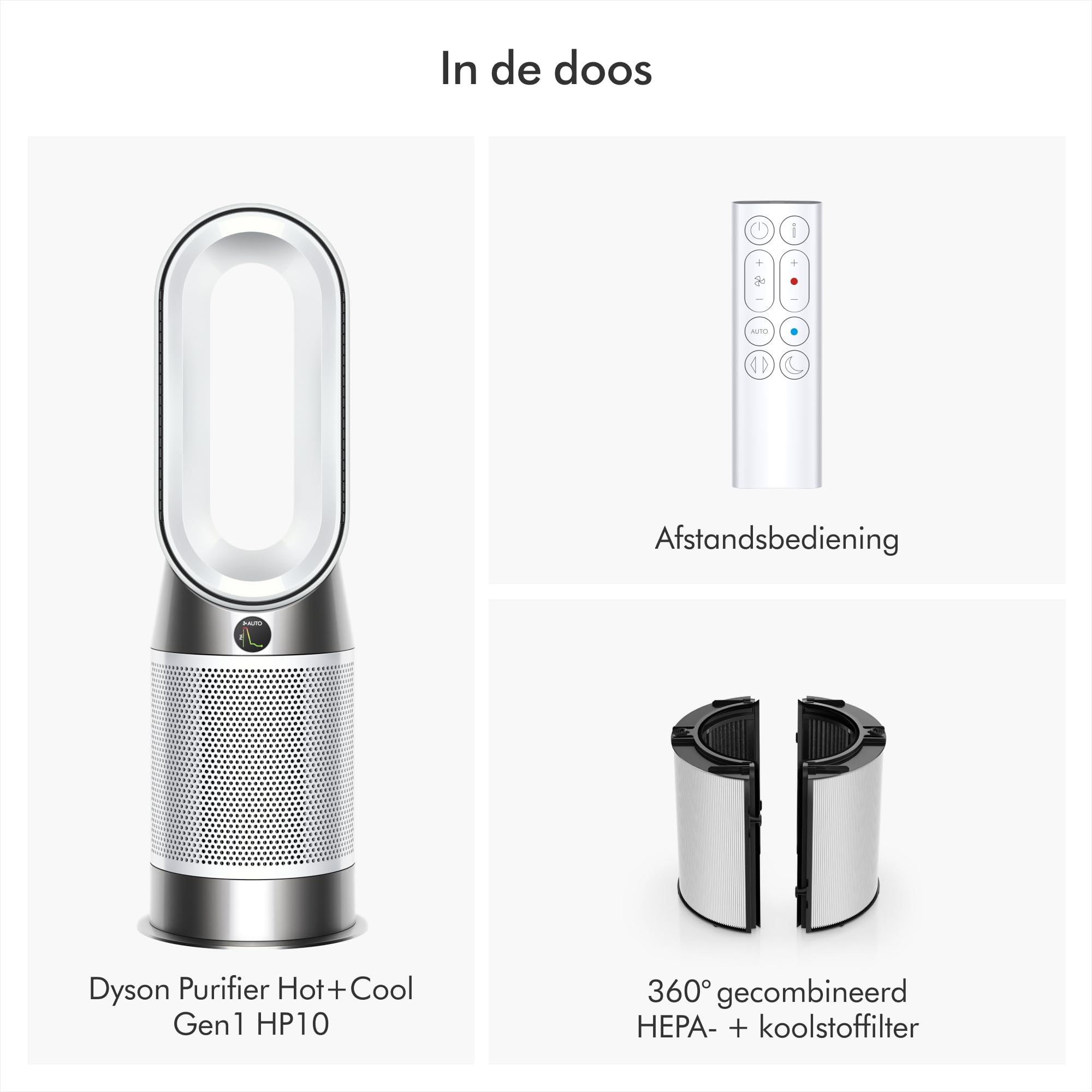 Dyson Purifier Hot+Cool Gen1 HP10 Air Purifier/Heating Fan (Silver